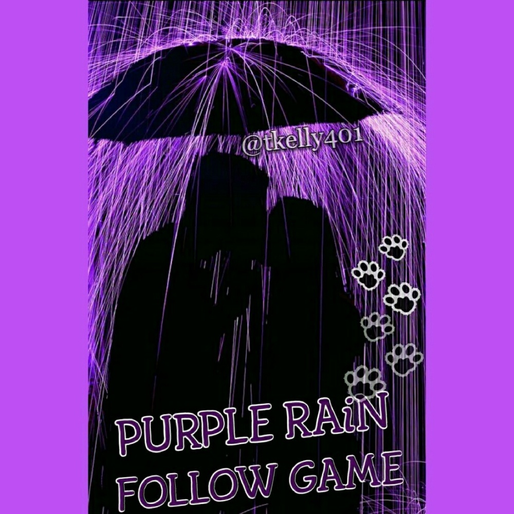 👣Purple Rain follow game.👣 Plz share & follow - Picture 3 of 3