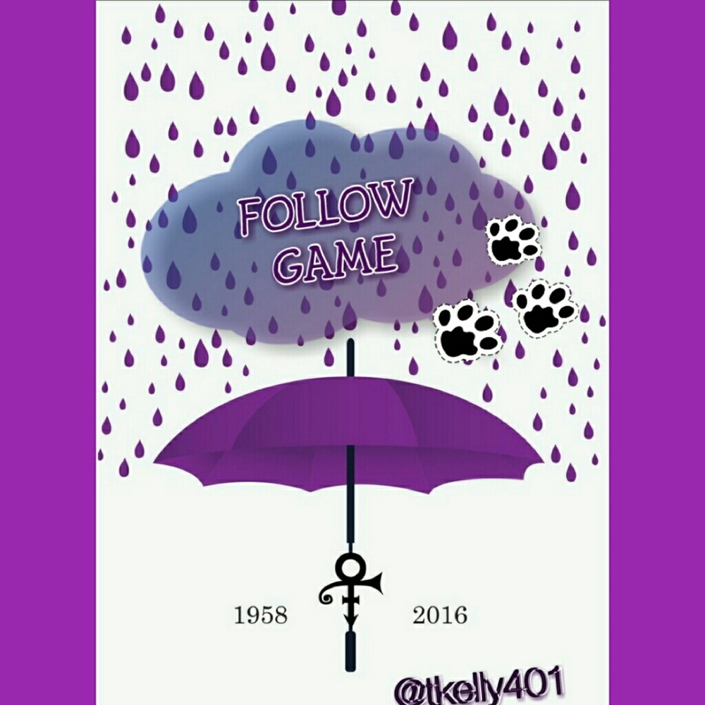 👣Purple Rain follow game.👣 Plz share & follow - Picture 2 of 3