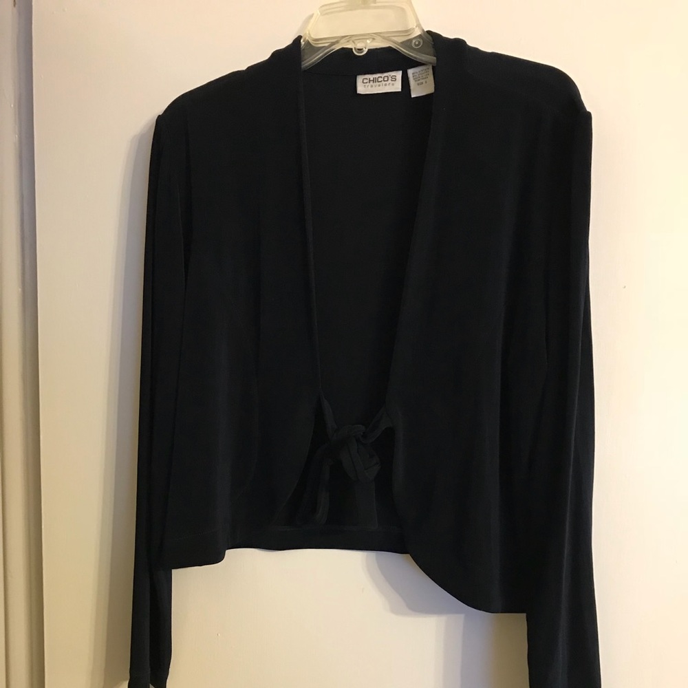 Chico’s Travelers size 3 jacket / shrug Black