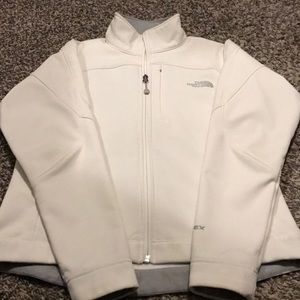 The North Face White Apex Jacket, Size Small