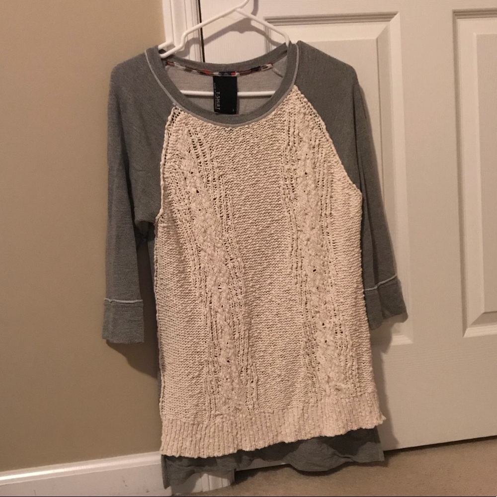 Anthropologie “tshirt” sweater- SO comfortable