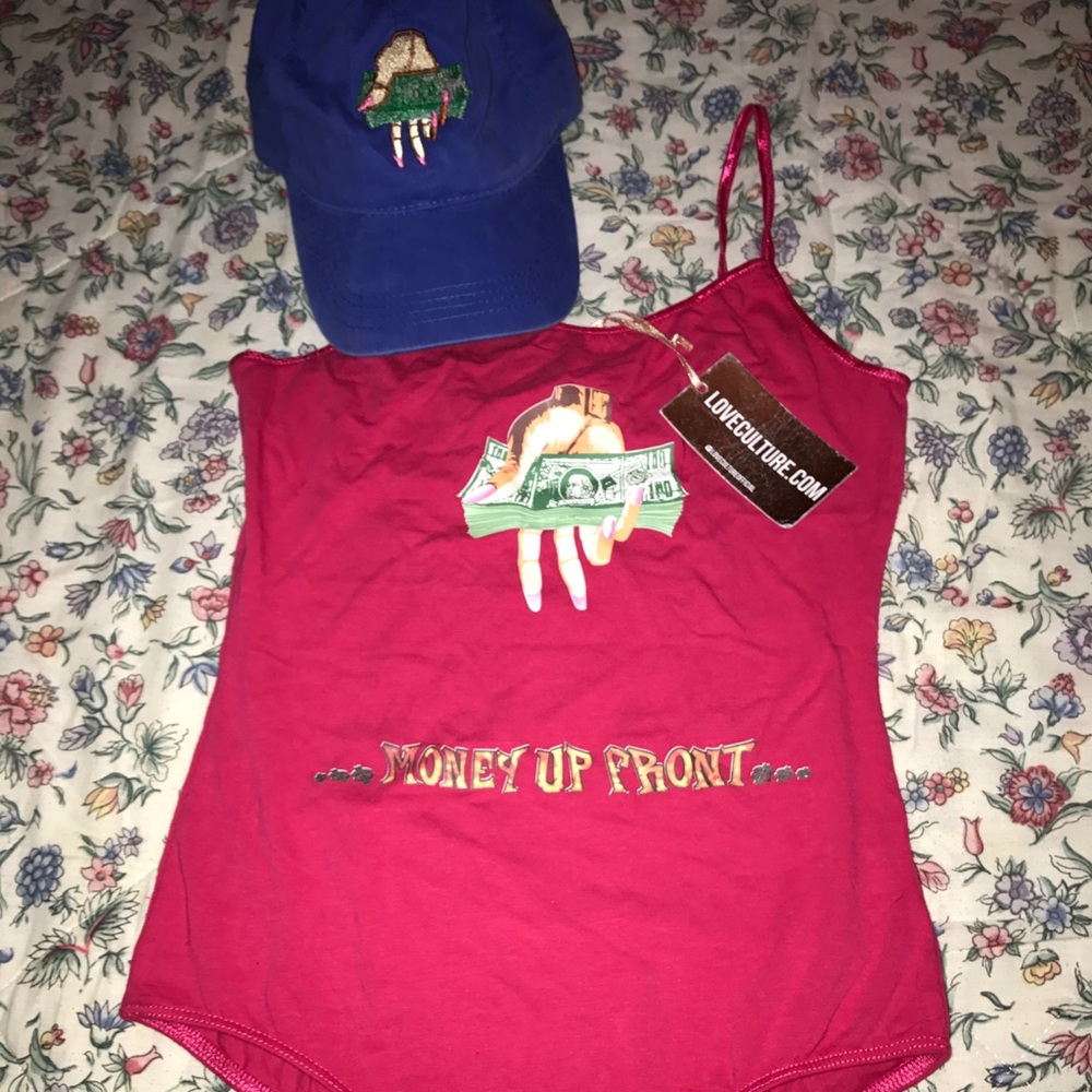 ✌🏼Money Up front caps Royal Blue,✌🏼bodysuits