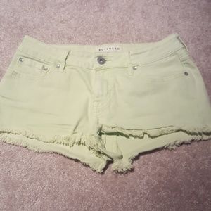 Green Bulkhead jean shorts