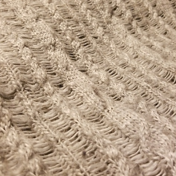 Aerie grey wide knit sweater - Picture 2 of 4