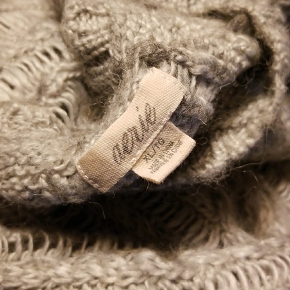 Aerie grey wide knit sweater - Picture 4 of 4