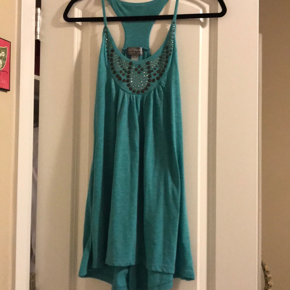 Turquoise mini dress