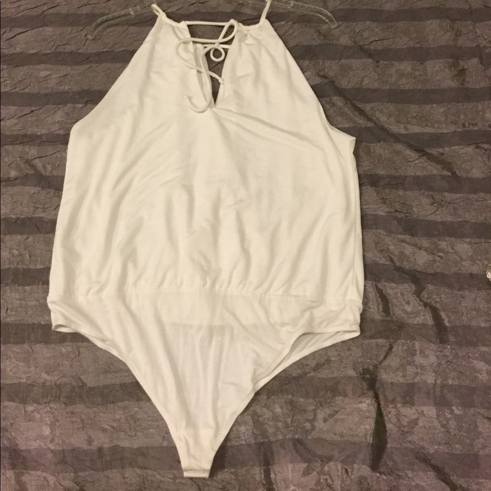 White Wrap Bodysuit