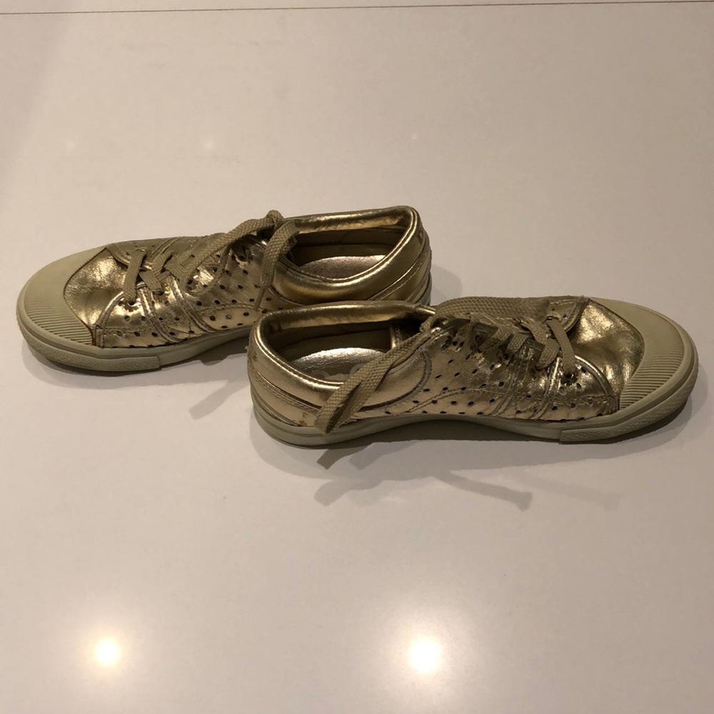 Dolce & Gabanna Gold Sneakers Size 6