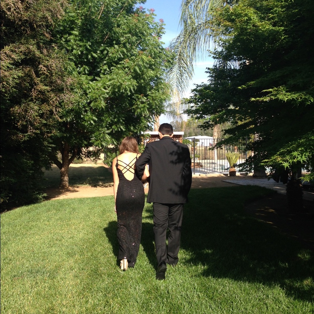 Black formal Sequence mermaid style Dress