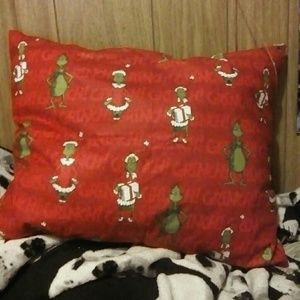 Grinch Holiday Pillow