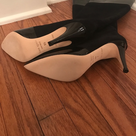 Kate Spade Lyric Black and Suede Boot - Picture 3 of 4