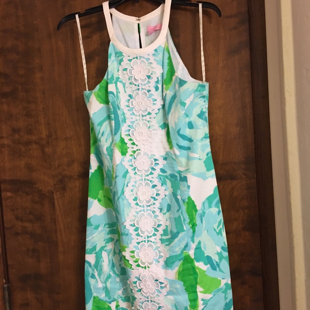 Poolside blue first impressions pearl dress