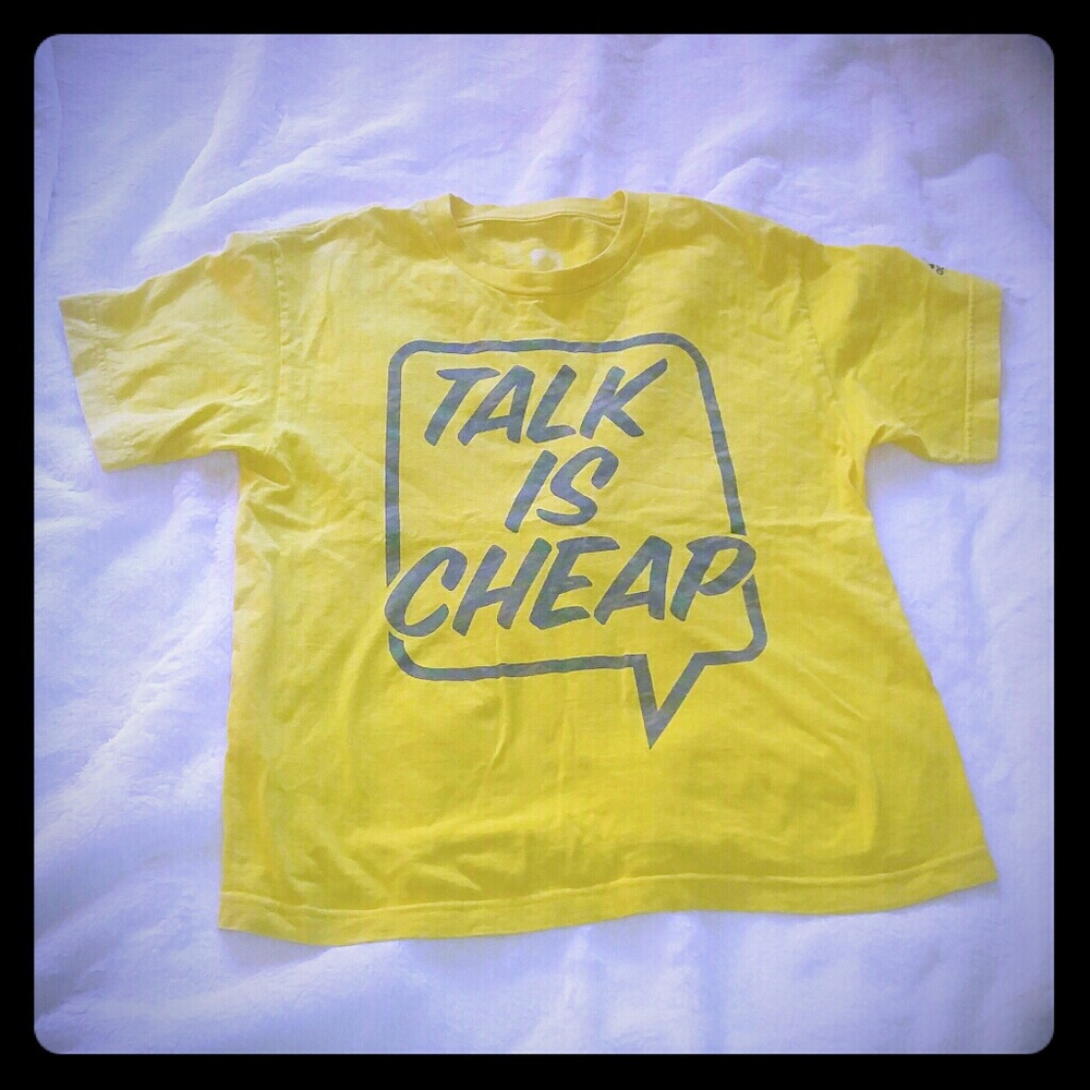Adidas "Talk is Cheap" T-Shirt