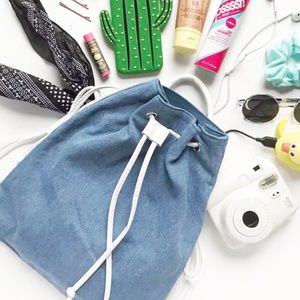 NWT F21 Denim Backpack