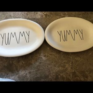 Rae Dunn Yummy Plates Set of 2