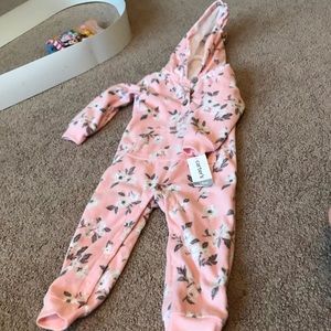 Fleece one piece infant outfit