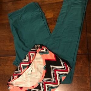 LuLaRoe Large Irma and TC leggings set NWOT