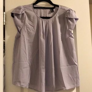 Lavender chiffon top