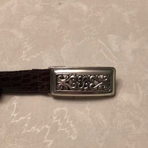 Brown leather Brighton belt.  Size Medium.