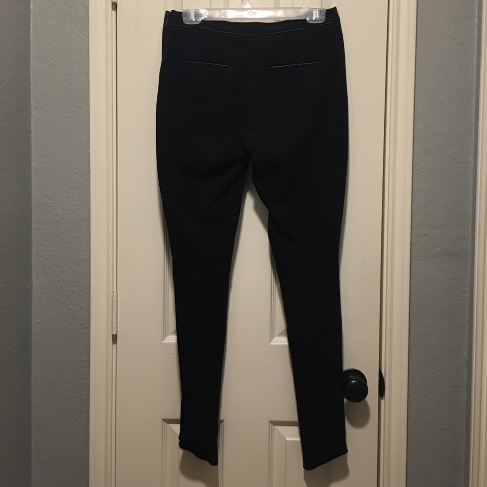 Black skinny dress slacks