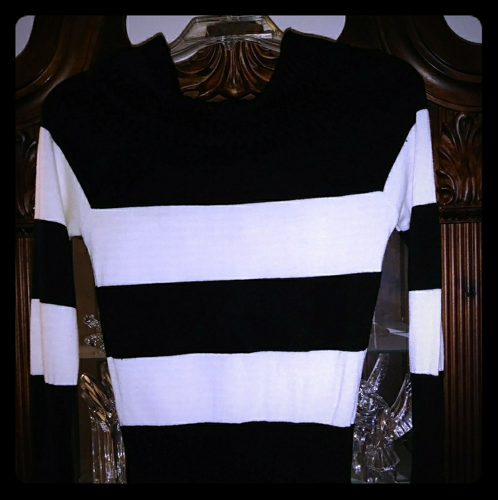 Charlotte Russe Black & White Sweater