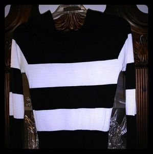 Charlotte Russe Black & White Sweater