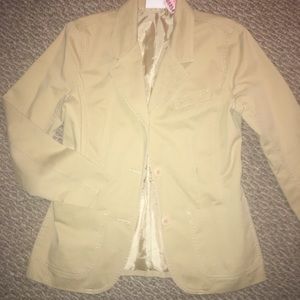 Tan top jacket liz Clairborne