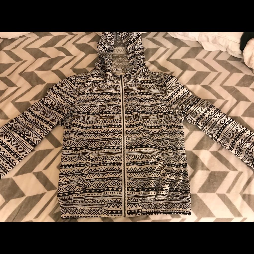 Tribal Pattern Windbreaker