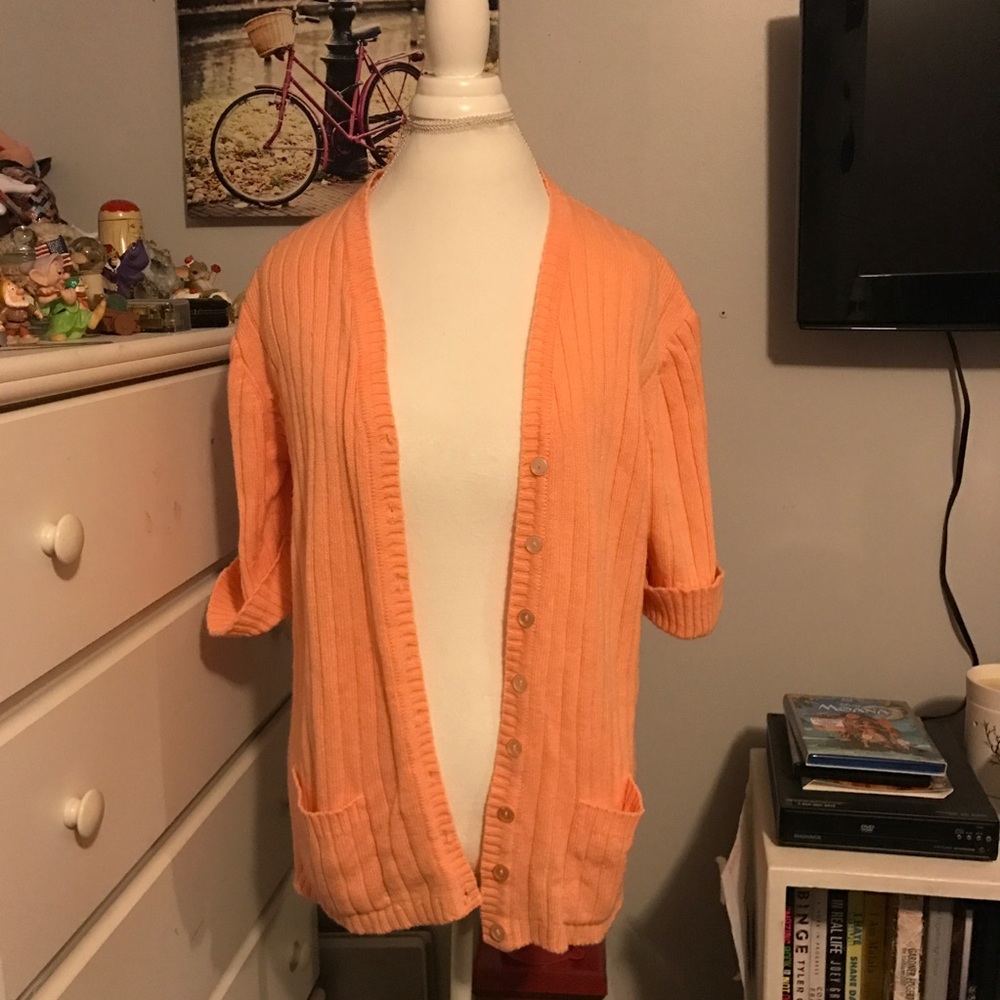 Vintage Coral Cardigan