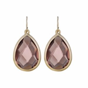 Minaret Light Rose Teardrop Earrings