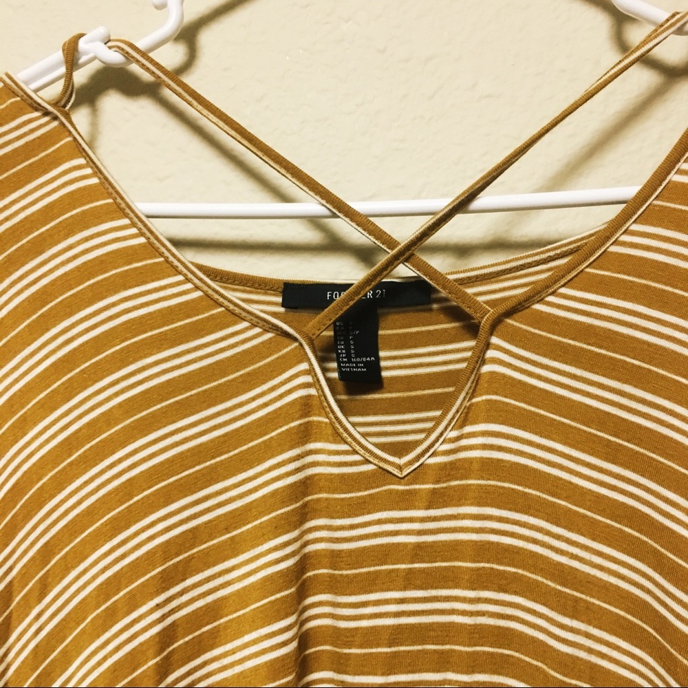 Cute Yellow Striped Dress