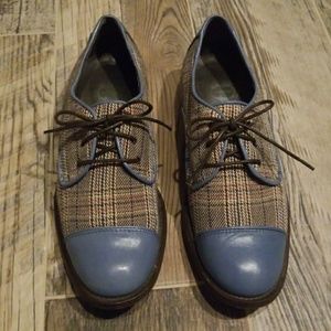 Anthropologie Lucky Penny Plaid Oxford Size 38