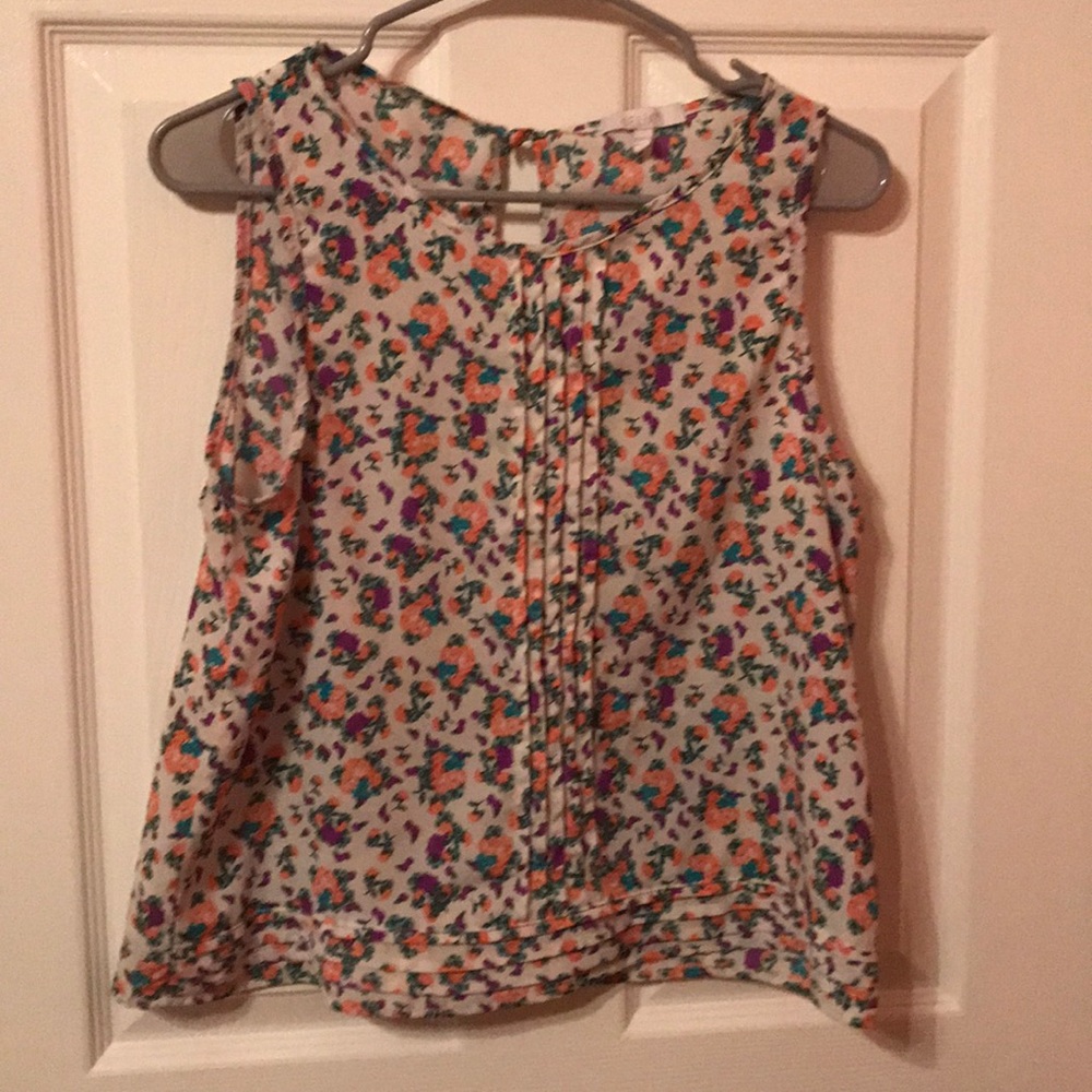 Floral Delia's Top