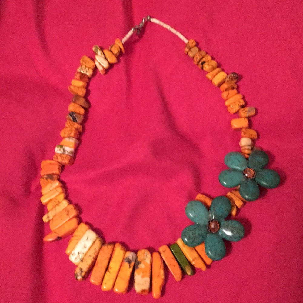 Beautiful necklace conversation piece.