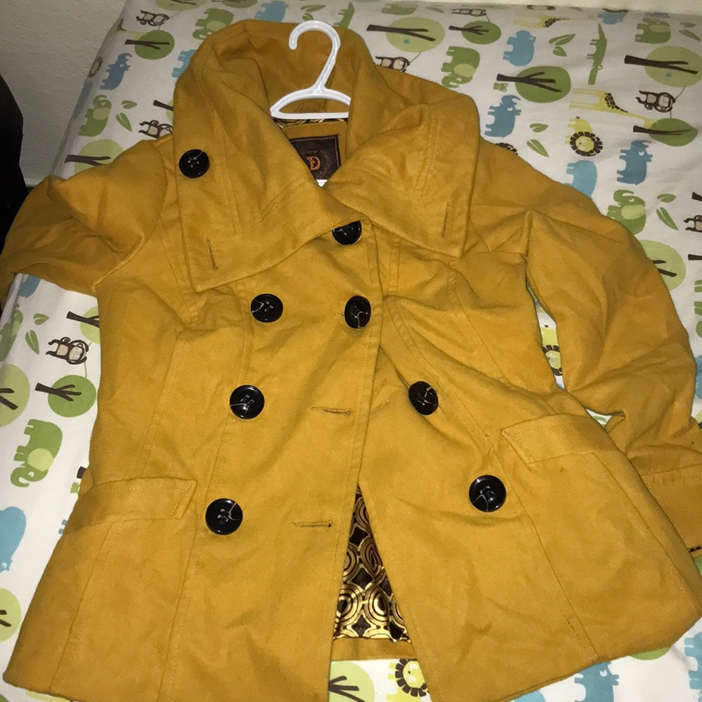Mustard Yellow peacoat