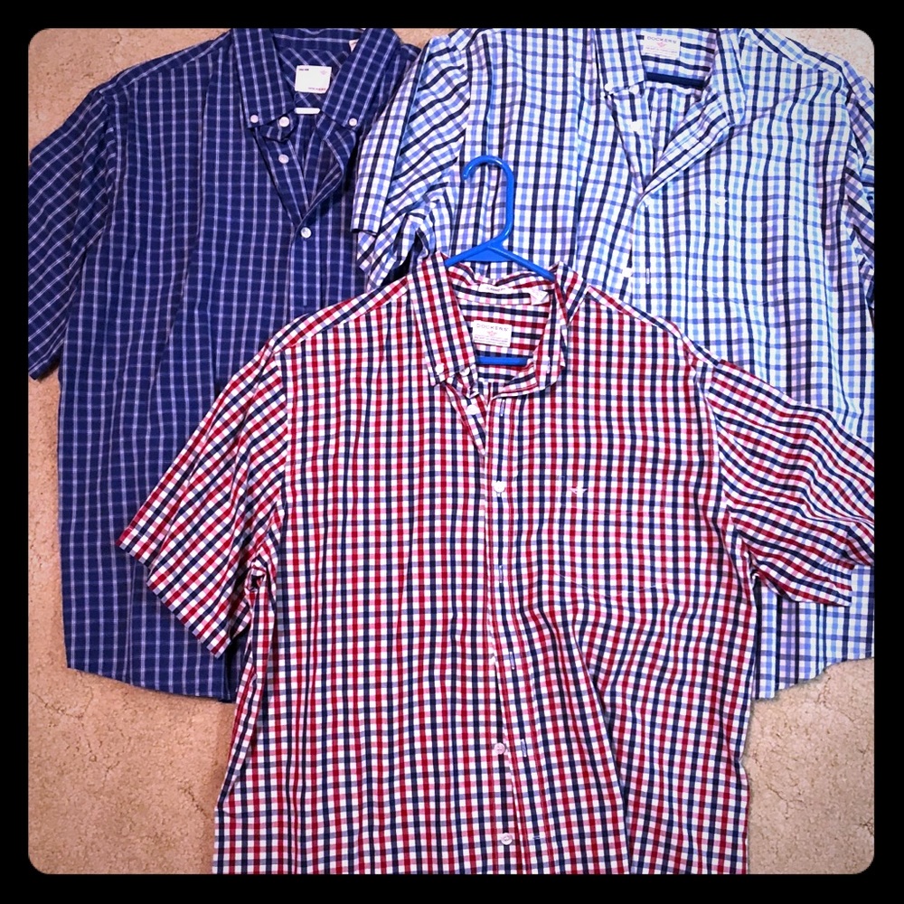 3 Men’s size XL Dockers button down shirts