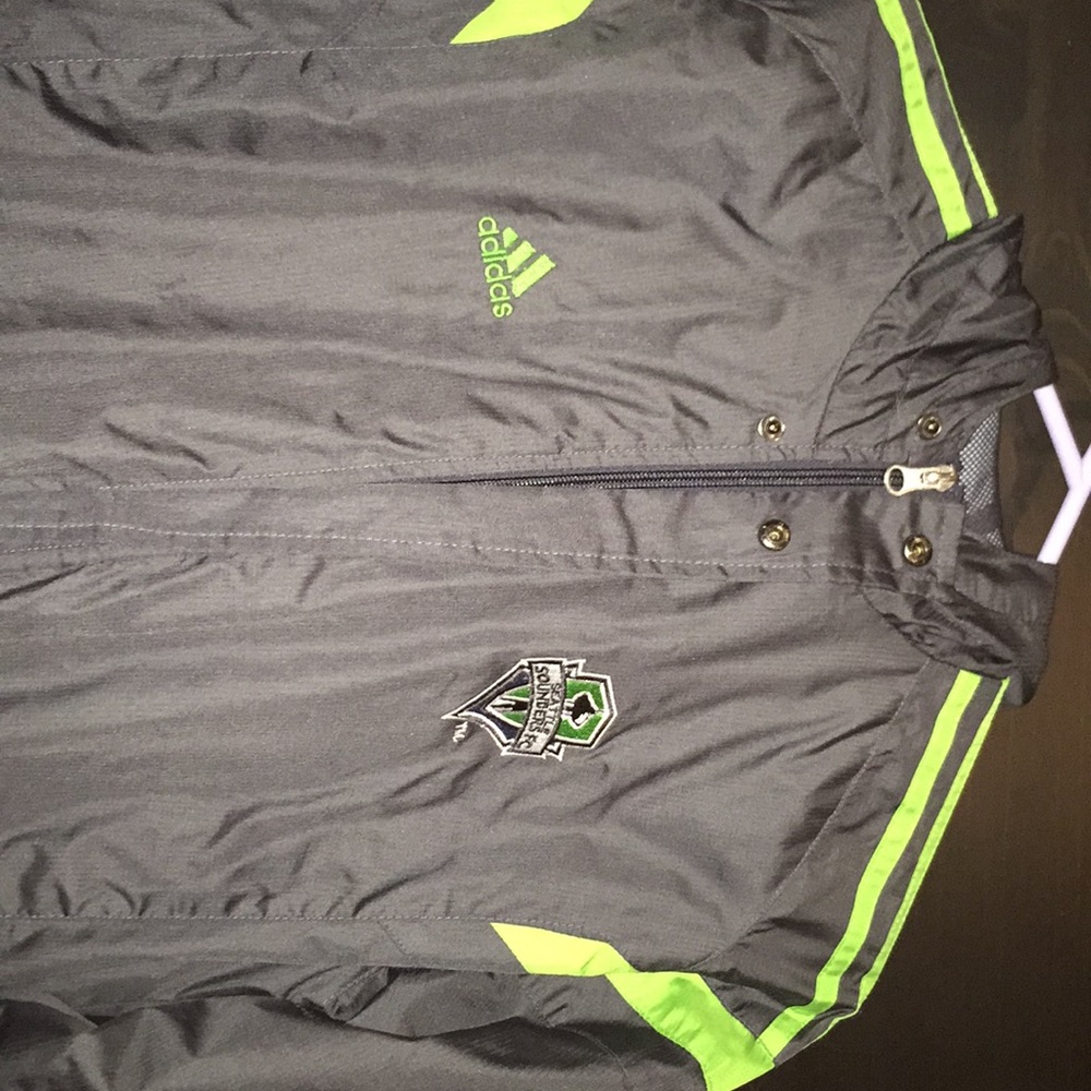 Adidas Sounders rain jacket.