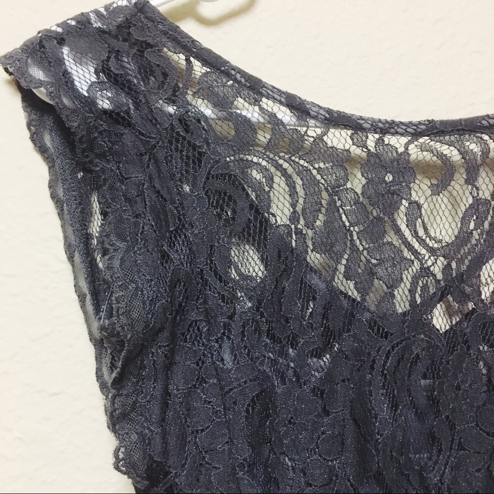 Formal Lacy Grey Dress