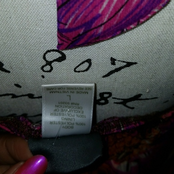 Dots Jeweled Neckline Halter Tie Top Size L - Picture 6 of 7