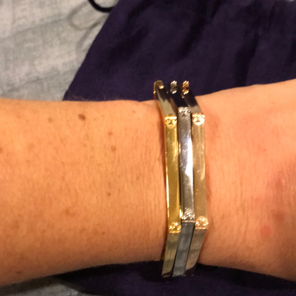 Set of two Tory Burch bracelets.
