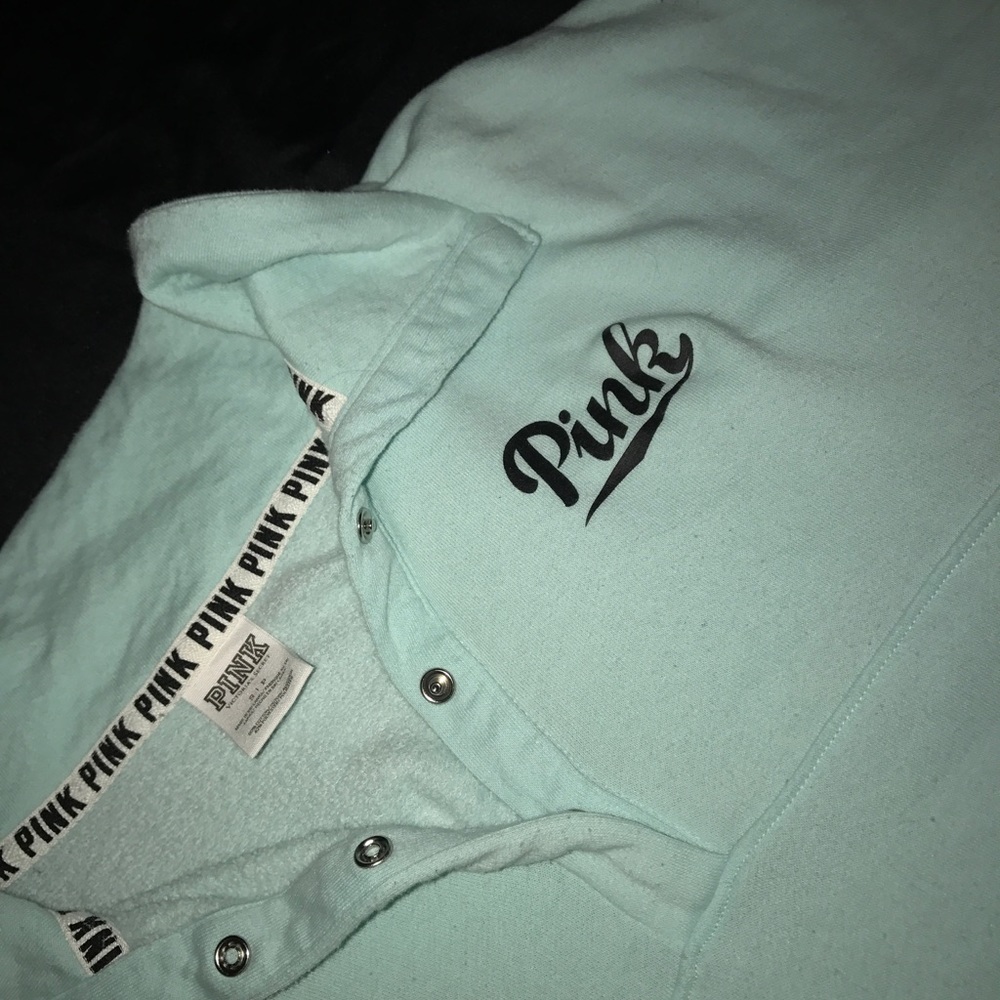PINK mint green pullover