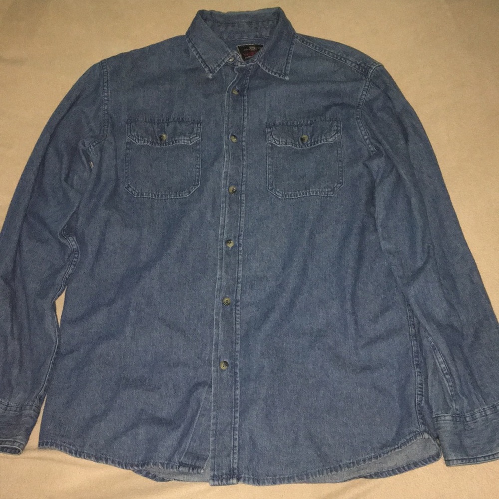 Men's Wrangler Jean Button Down Shirt