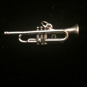 Sterling Silver Trumpet Charm