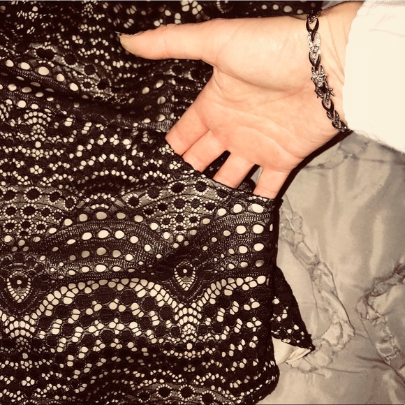 Gorgeous Silk-lined Black Lace Romper - Picture 4 of 8