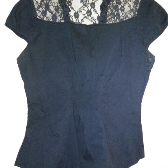 One Step Up Blue Lace Shirt - Picture 3 of 3