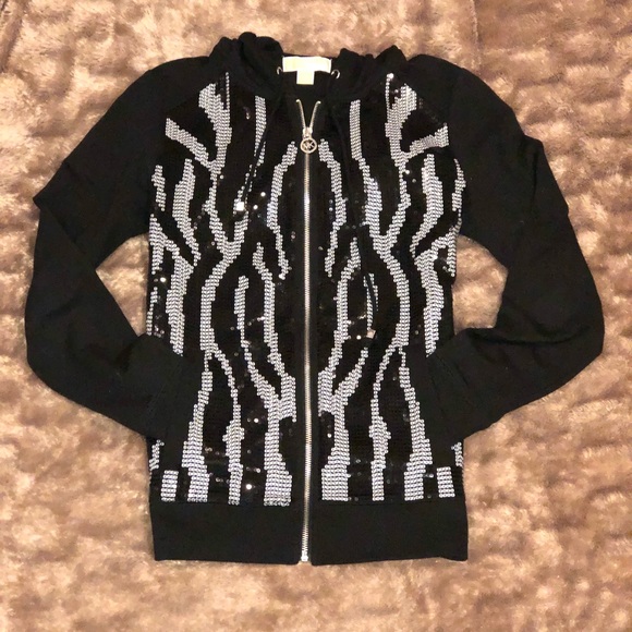 ♥️ MICHAEL KORS SEQUIN zip up jacket - Picture 4 of 5