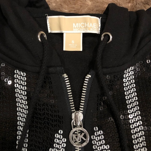 ♥️ MICHAEL KORS SEQUIN zip up jacket - Picture 3 of 5
