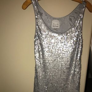 Sequined mini dress