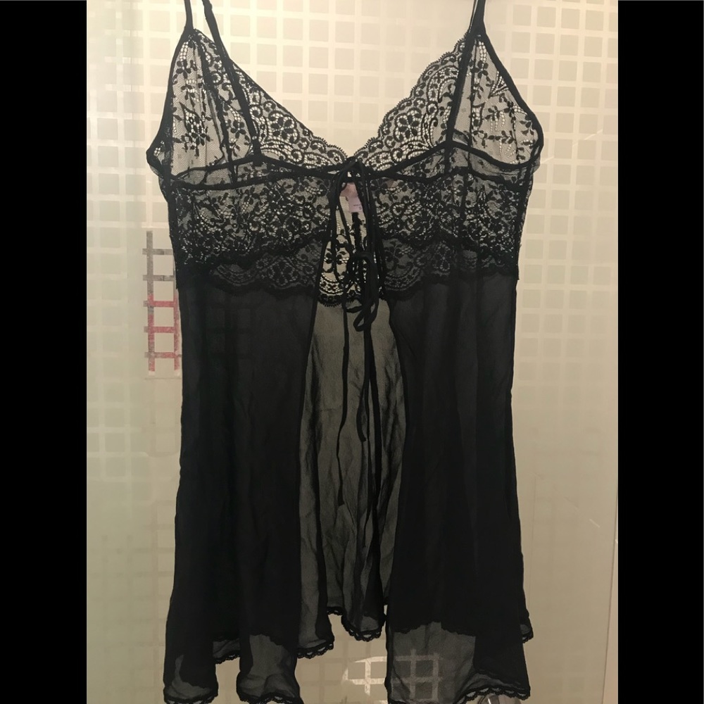 Victoria Secret Black Lingerie Top
