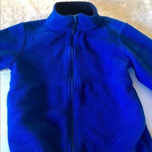 LL Bean Fleece Zipup.  A great layer on chillydays